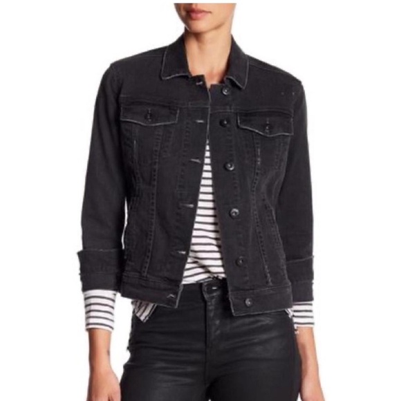 Articles of Society Factory Distressed Black Denim Jean Taylor Jacket Small - Picture 4 of 7